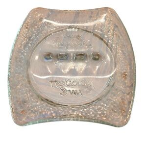 VTG Holiday Inn Beveled Clear Glass Ashtray Textured 5’X5” Collector Vintage